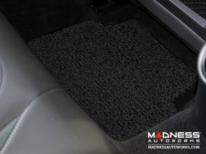 Alfa Romeo Giulia Floor Mats - All Weather - Soft Touch PVC Loop - Front + Rear - Black - RWD Alfa Romeo Giulia Floor Mats - All Weather - Soft Touch PVC Loop - Front + Rear - Black - RWD